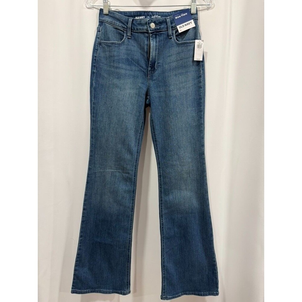 Old Navy Womens Size 0 High Rise Wow Flare Blue Jeans 659